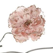 Afbeelding in Gallery-weergave laden, Glitter Peony on Clip Lt Pink 19 cm