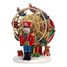 Afbeelding in Gallery-weergave laden, Musical Mot Nutcracker Ferris Wheel Tabletop Red Gold 14 cm