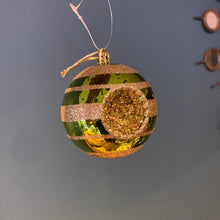 Afbeelding in Gallery-weergave laden, Kerstbal Antique Gold Glitter