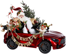 Afbeelding in Gallery-weergave laden, Santa's Hot Rod Car Red cm
