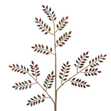 Afbeelding in Gallery-weergave laden, Jewel Leaf Stem Red Green Gold 76 cm

